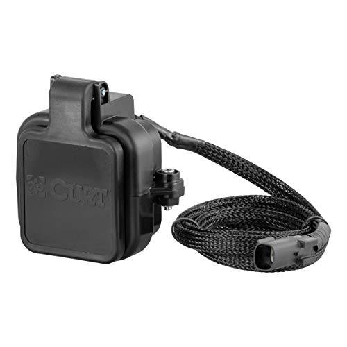 CURT 58265 Protective GMC MultiPro, Chevy Multi-Flex Tailgate Sensor for Towing Accessories, 2-Inch Receiver Hitch Cap,Black