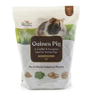 manna pro guinea pig feed | with vitamin c | complete feed for guinea pigs | no artificial colors or flavors | 5 lb