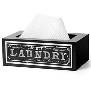 laundry dryer sheets holder box fabric sheet holder farmhouse dryer sheet dispenser sheet storage container laundry room decor