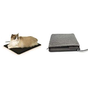 k&h pet products extreme weather outdoor heated kitty pad with deluxe cover