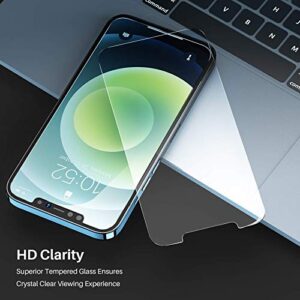 TOZO Compatible for iPhone 12 Pro Max Screen Protector 3 Pack Premium Tempered Glass 0.26mm 9H Hardness 2.5D Film Easy install 6.7 inch