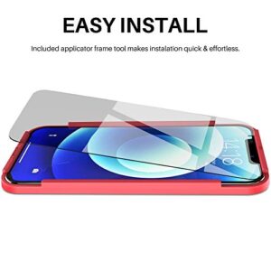 TOZO Compatible for iPhone 12 Pro Max Screen Protector 3 Pack Premium Tempered Glass 0.26mm 9H Hardness 2.5D Film Easy install 6.7 inch