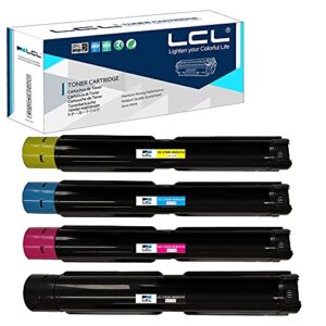 lcl compatible toner cartridge replacement for xerox versalink c7020 c7025 c7030 106r03741 106r03744 106r03743 106r03742 (4-pack black cyan magenta yellow)