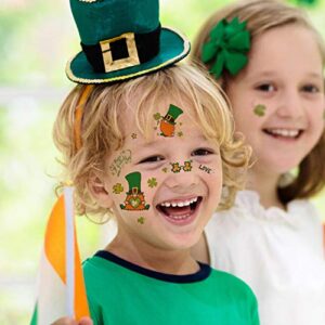 DmHirmg St Patricks Day Temporary Tattoos for Kids Boys Girls,Kids St Patricks Day Day Tattoos Sets, Waterproof Fake Tattoo Stickers, Kids Birthday Party Favors Supplies 10 Sheets