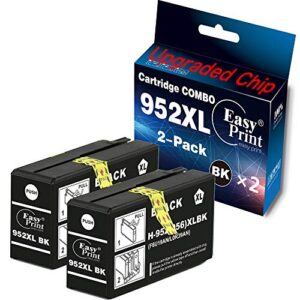 easyprint compatible (2x black) 952xl ink cartridges used for high yield hp officejet pro 7720/ 7740/ 8210/ 8216/ 8702/ 8710/ 8715/ 8720/ 8725/ 8730/ 8740 printers