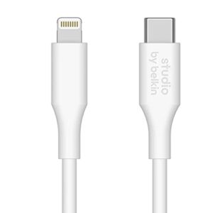 belkin studio usb-c to lightning cable 5ft fast charging for iphone & ipad