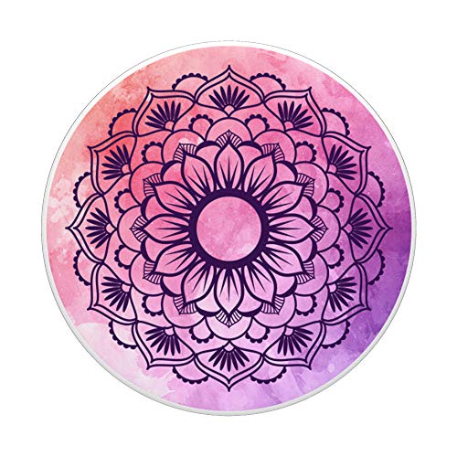 Boho Sacred Fractal Geometry Yoga Bohemian Vintage Mandala PopSockets PopGrip: Swappable Grip for Phones & Tablets