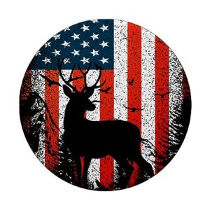Buck deer hunting american flag design PopSockets Standard PopGrip