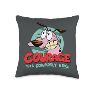 courage the cowardly dog courage throw pillow, 16x16, multicolor