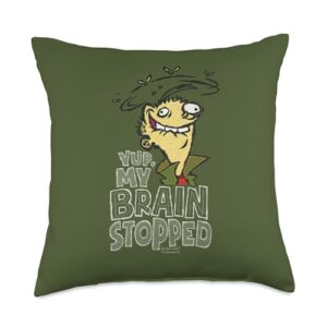 ed, edd n eddy brain dead ed throw pillow, 18x18, multicolor