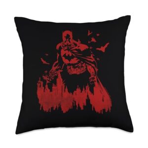 batman red knight gotham throw pillow, 18x18, multicolor