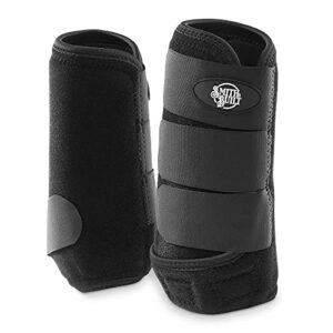 smithbuilt neoprene athletic front boots for horse, medium - pair of equine protective sport wraps