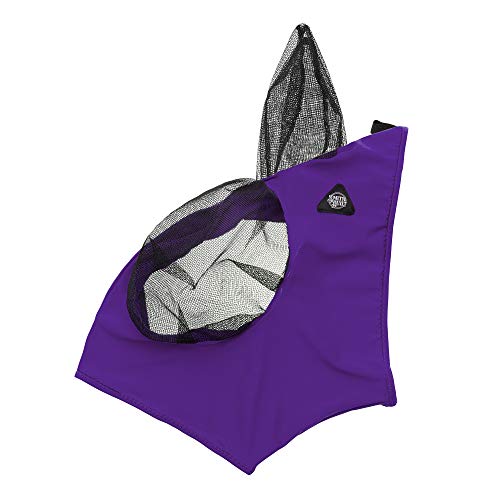 SmithBuilt Horse Fly Mask (Purple, Cob) - Mesh Eyes and Ears, Breathable Fabric, UV Protection