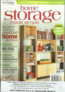 my home my style magazine, home storage made simple * issue, 2014