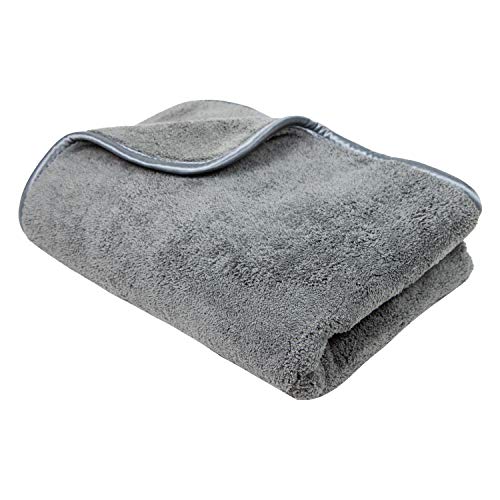 Arkwright TowelZilla Microfiber Cleaning Cloths - 800 GSM Ultra-Thick, Lint Free Car Drying Towel for Polishing, Washing, Auto Detailing, 25 x 36 in, Grey