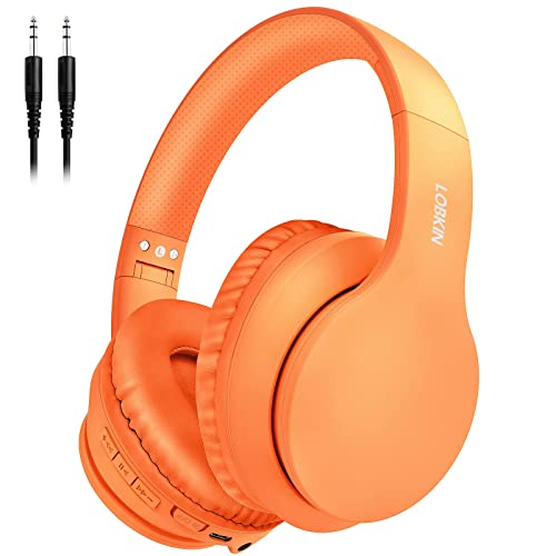 LOBKIN Wireless Bluetooth Headphones, Over-Ear Headphones with Built-in HD Mic,40H Playtime, Foldable Wireless and Wired Stereo Headphones for Gym/PC/Home