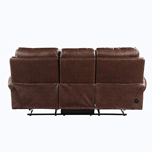 Lexicon Gallina Power Double Reclining Sofa, Brown