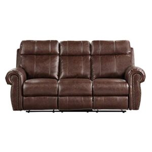 Lexicon Gallina Power Double Reclining Sofa, Brown