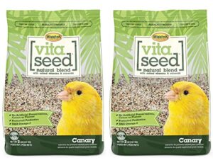 higgins 2 pack of vita seed natural blend canary food, 2 pounds each