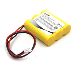 (2-Pack) 3.6V 700mAh Ni-CD Battery Pack Replacement for DISON KRH-15/51 JLEU9, OSA107, PowerSonic A5289-1 Exit Sign Emergency Light