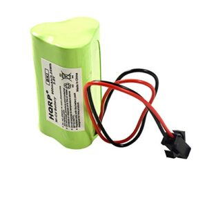 hqrp emergency exit light battery compatible with lithonia elb-b001 eu2 led interstate anic1566 unitech 0253799 lowes 253799, unitech 6200rp, ledr-1, osa230 replacement
