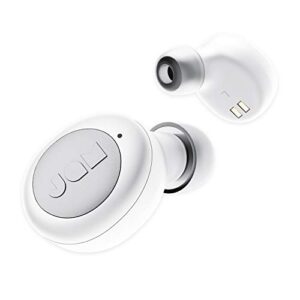 jam live loud truly wireless earbuds | bluetooth 5.0 | workout ready ipx4 rated, 3 hour playtime - 12 with charging case, white