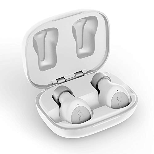 Jam Live Loud Truly Wireless Earbuds | Bluetooth 5.0 | Workout Ready IPX4 Rated, 3 Hour Playtime - 12 with Charging Case, White