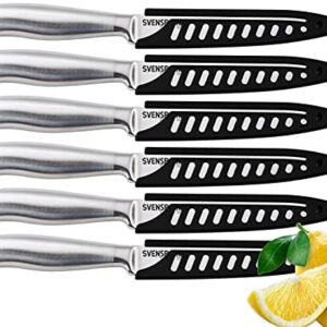 Svensbjerg Steak Knife Set, Serrated Steak Knives, Dinner Knives, Knife Set with Covers, Stainless Steel | SB-SK101