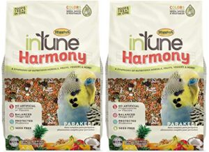 higgins 2 pack of intune harmony parakeet food, 2 pounds each