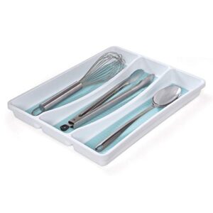 Copco Basics 3 Compartment Drawer Organizer, Aqua Sky