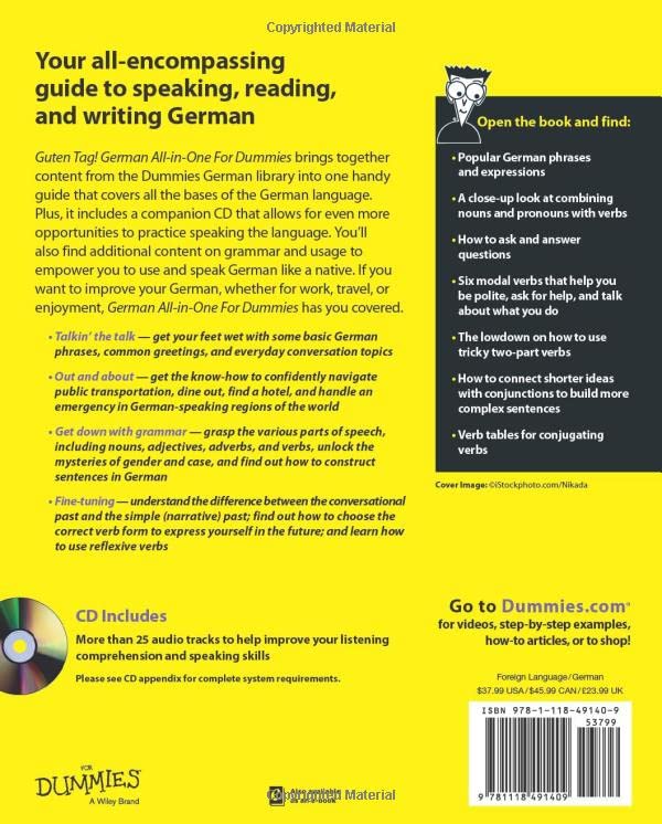 German All-in-One For Dummies, with CD