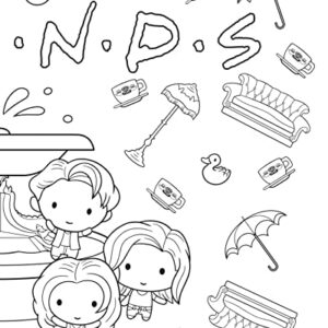 The Official Friends Coloring Book: The One with 100 Images to Color!