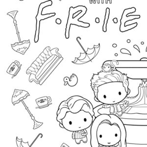 The Official Friends Coloring Book: The One with 100 Images to Color!