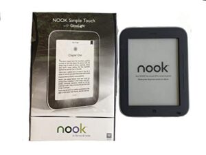 barnes and noble nook simple touch ebook reader 2gb wifi with glowlight