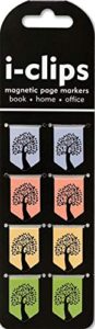 tree of life i-clips magnetic page markers (set of 8 magnetic bookmarks)