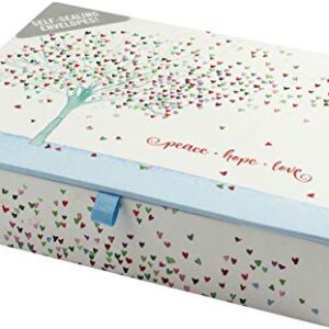 Festive Tree of Hearts Deluxe Boxed Holiday Cards (Christmas Cards, Greeting Cards)