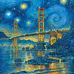 Peter Pauper Press San Francisco Starry Night 500 Piece Jigsaw Puzzle