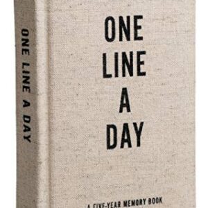 Canvas One Line a Day: A Five-Year Memory Book (Yearly Memory Journal and Diary, Natural Canvas Cover)