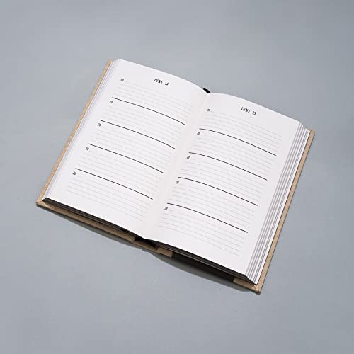 Canvas One Line a Day: A Five-Year Memory Book (Yearly Memory Journal and Diary, Natural Canvas Cover)