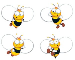 carson dellosa 45-piece buzz-worthy bee bulletin board cutouts, bumble bee cutouts for bulletin board, spring classroom décor, elementary and seasonal classroom décor