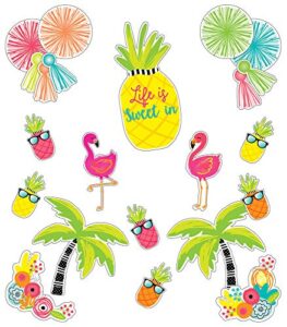 schoolgirl style - simply stylish tropical | life is sweet bulletin board set, 25 pieces