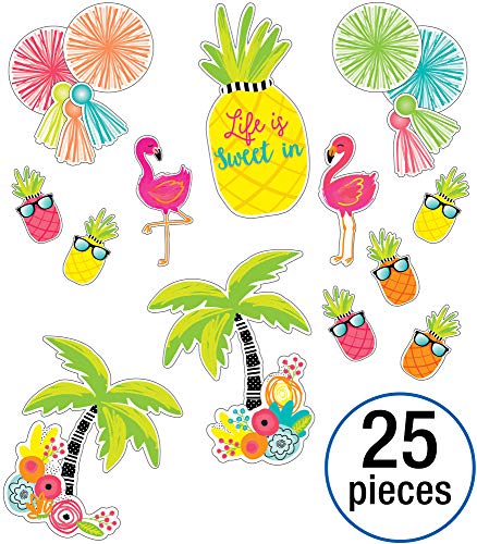 Schoolgirl Style - Simply Stylish Tropical | Life Is Sweet Bulletin Board Set, 25 Pieces