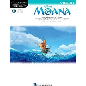 moana: violin (hal leonard instrumental play-along)