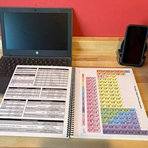 Student Lab Notebook (50 duplicate page sets): perforated carbonless sheets with smooth coil spiral binding