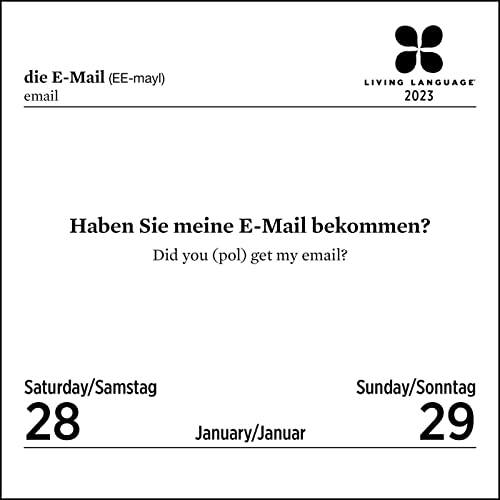 Living Language: German 2023 Day-to-Day Calendar: Daily Phrase & Culture