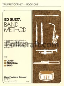 m-109cd - ed sueta band method trumpet book 1 - book and online audio