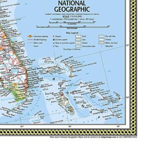 National Geographic United States Wall Map - Classic - Laminated (Poster Size: 36 x 24 in) (National Geographic Reference Map)