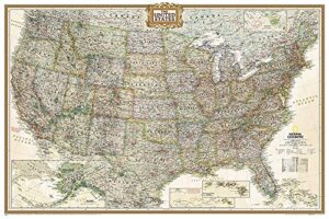 national geographic united states wall map - executive (poster size: 36 x 24 in) (national geographic reference map)