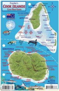 cook islands dive map & coral reef creatures guide franko maps laminated fish card