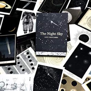 The Night Sky: Fifty Postcards (50 designs; archival images, NASA ephemera, photographs, and more in a gold foil stamped keepsake box;)